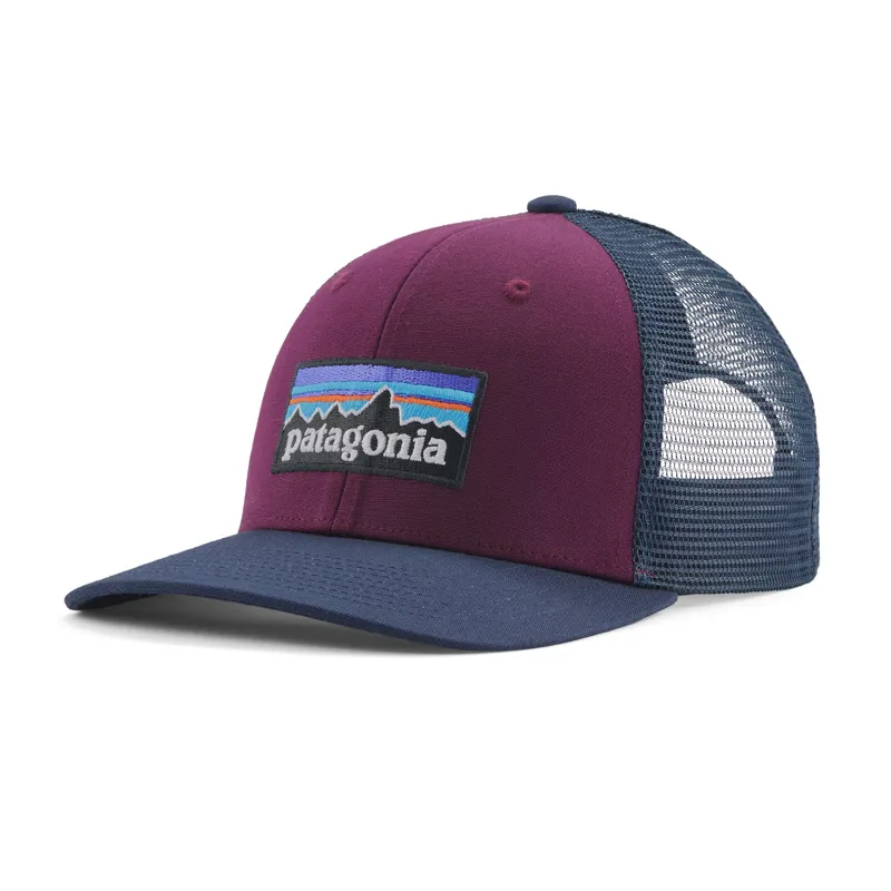 Patagonia P-6 Logo Trucker Hat in Night Plum